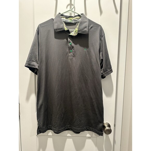 Travis Mathew Men’s Polo Gray Basic Performance Large Golf - Picture 1 of 5